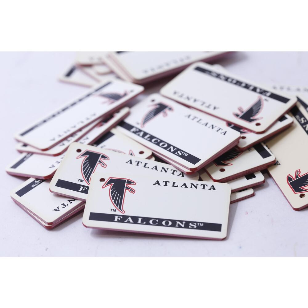 Atlanta Falcons, Name Tags, NFL, Football, Keychain, ID Tag, Gym Bag Tag, Travel